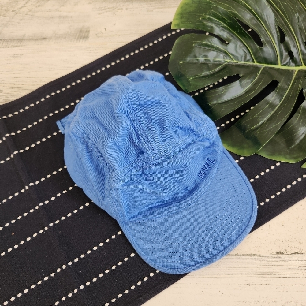Madewell Cotton Canvas Five Panel Baseball Cap Oasis Blue